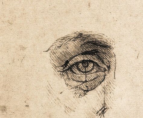 Eye Drawing, A Drawing, White, Black