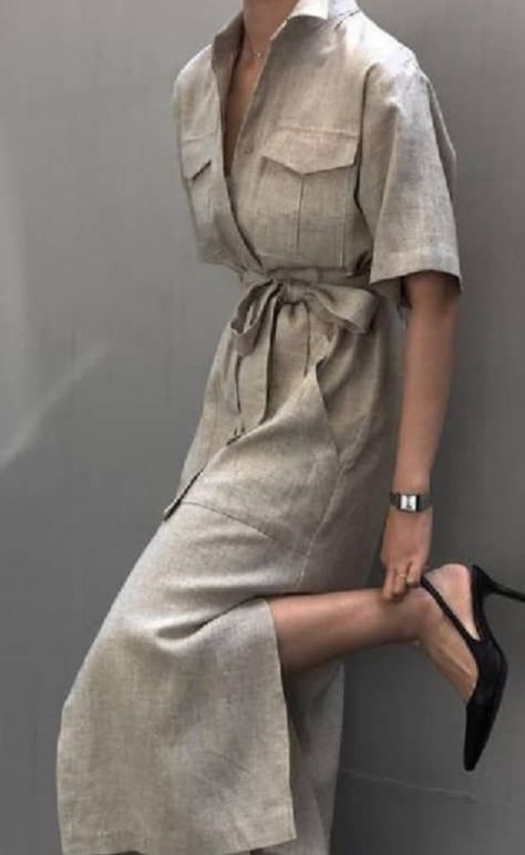 Linen Style Fashion, Minimalist Moda, Linen Fashion, Chic Shop, Linen Style, Daily Dress, Mode Inspiration, Linen Clothes, Linen Dresses