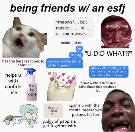 minastyping on ig (don’t use 16personalities) Esfj And Infj Relationship, Esfj Personality, 16 Personality Types, Infj Type, Mbti Memes, Mbti Relationships, Mbti Character, Myers–briggs Type Indicator, Complicated Relationship