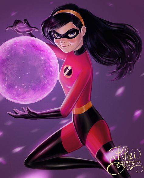 Violet Parr, Red Can, Violet, I Hope, The Incredibles, Fan Art, Fan, Drawings, Red