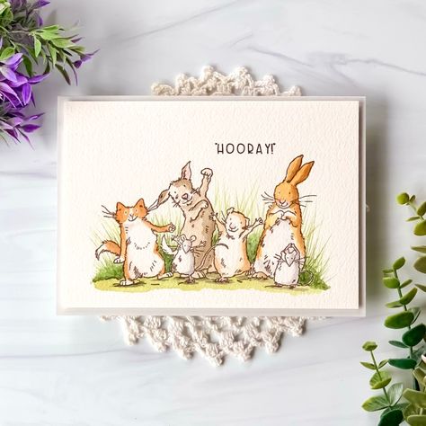 Colorado Craft Company, Anita Jeram, Classic Childrens Books, Congratulations Graduate, Whimsical Illustration, Lawn Fawn, Hero Arts, Watercolor Cards, Card Maker