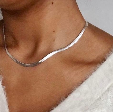 Gold Herringbone Chain, Flat Snake Chain, Herringbone Chain Necklace, Choker Silver, Gold Snake Chain, Herringbone Necklace, Snake Chain Necklace, Silver Chain Style, Snake Necklace