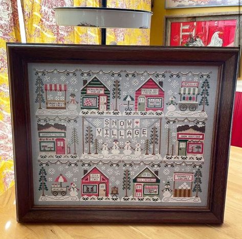 Country Cottage Needleworks, Snow Village, Christmas Cross, Cross Stitching, Enchanted Forest, Christmas Cross Stitch, Country Cottage, Counted Cross Stitch, Cross Stitch Patterns