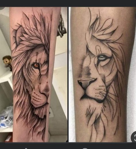 Half Tattoo, Native American Tattoo, Lion Head Tattoos, Round Of Applause, Sibling Tattoos, Stood Up, Head Tattoos, Wings Tattoo, Dog Tattoo