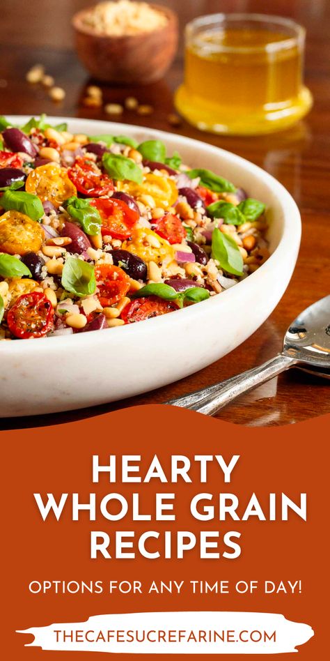 Whole Grain Recipes, Grains Recipes, Whole Grain Foods, Quinoa Sweet Potato, Slow Roasted Tomatoes, Grain Recipes, Low Carb Salad, Salad With Sweet Potato, Whole Grains