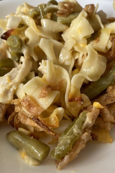 Recipes With Green Beans, Green Bean Caserol, Pasta With Green Beans, Chicken Casserole Recipes, Sweet Corn Recipes, Chicken Green Beans, Carrots And Green Beans, Greenbean Casserole Recipe, Chicken Pasta Bake