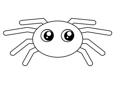 Spider Printable Templates, Spider Printables Free, Spider Template Free Printable, Spider Cutout, Spider Template, Animal Mask Templates, Spider Printable, Simple Mom Project, Tiny Spiders