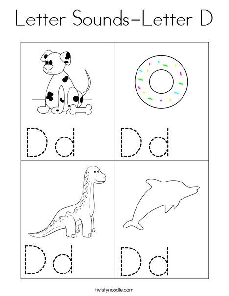 Letter D Activities For Preschool, D Coloring Page, Letter Printables, Abc Activity, Abc Activities, Alphabet Worksheets Preschool, Worksheets Preschool, Pre K Activities, Beginning Sounds