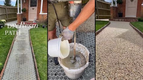 Resin construction can be costly due to material and labor expenses. To save money, this couple on TikTok decided to do the work themselves. The couple’s DIY resin path received mixed opinions from the public. Some viewed it as a triumph, while others saw it as a flop. Prepare to discover the diverse opinions it ... Read more Resin Garden Path, Resin Pathway Ideas, Resin Garden Ideas, Resin Gravel, Yard Hacks, Diy Pathway, Stone Garden Paths, Resin Patio, Walkways Paths