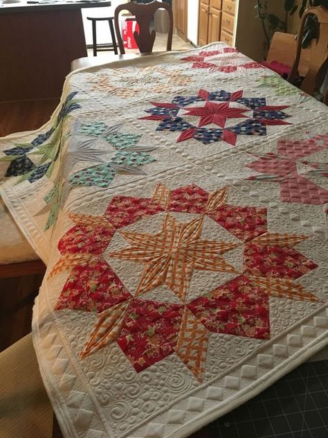 Swoon Quilt, First Quilt, English Paper Piecing Quilts, Christmas Quilt Patterns, Longarm Quilting Designs, Machine Quilting Designs, Quilt Storage, Cute Quilts, Cozy Quilts