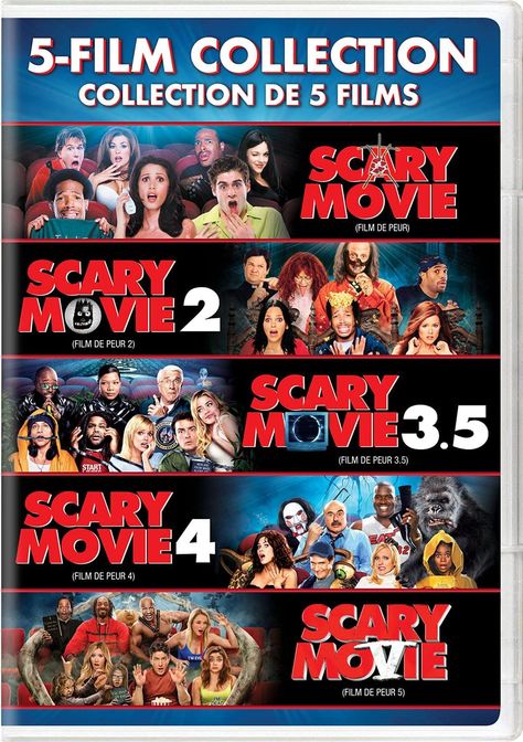 Scary Movie 4, Scary Movie 5, Scary Movie 2, Scary Movie 3, Film Collection, Film Dvd, Scream 6, Paranormal Activity, Scary Movie