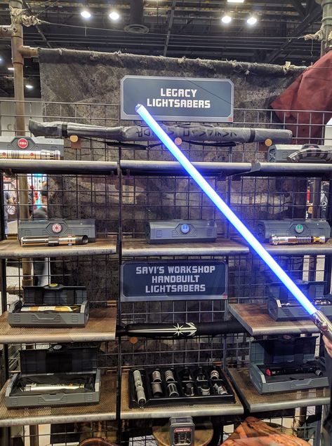 #galaxysedge #lightsaber Light Savers, Galaxy's Edge Lightsaber, Lightsaber Display, Disneyland Star Wars, Galaxy Edge, Star Wars Villains, Glass Pen, Star Wars Spaceships, Star Wars Galaxy