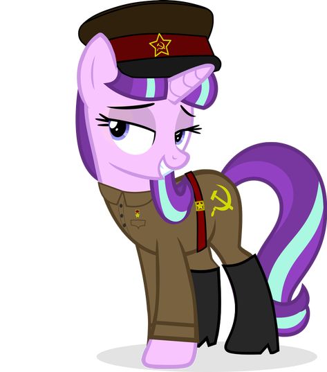 Starlight Glimmer in Soviet Uniform by Nuke928 on DeviantArt Mlp Birthday, Mlp Au, Soviet Uniform, Starlight Glimmer, Mlp Characters, Pony Party, Mlp Equestria Girls, Sunset Shimmer, Mlp Pony