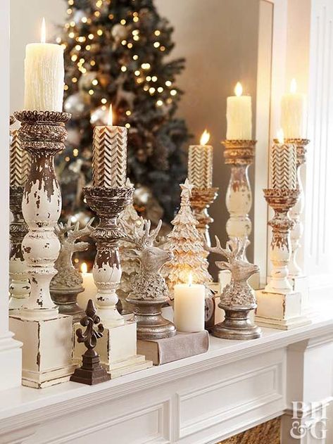 Holiday Mantel Decor, Holiday Mantel, Christmas Fireplace Decor, Christmas Mantel Decorations, Christmas Mantle, Mantel Decor, Christmas Fireplace, Christmas Mantels, The Fireplace