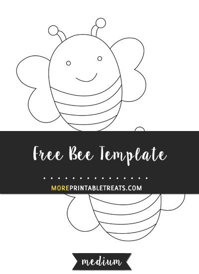 Free Bee Template - Medium Size Bee Template, Spring Bulletin, Spring Bulletin Boards, Crafty Craft, Scrapbook Ideas, Bulletin Boards, Medium Size, Free Printables, Magnolia