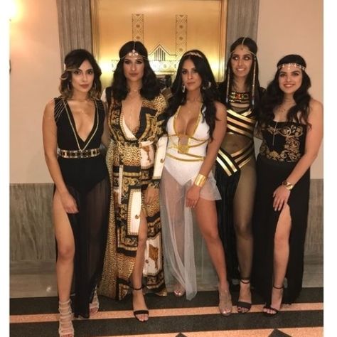 Egyptian Party Outfit, Egyptian Custome Ideas, Egyptian Outfit Ideas, Egyptian Outfit, Diy Group Halloween Costumes, Bff Halloween Costumes, Halloween Coustumes, Couple Costumes, Diy Halloween Costumes For Kids