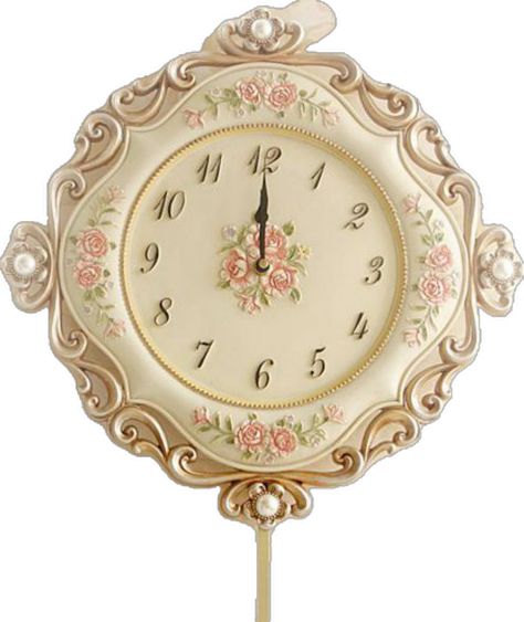 Coquette Ios, Ios Png, Shabby Chic Ideas, Rose Clock, Collage Pics, Clock Icon, Scrapbook Book, Design Maker, Phone Inspiration