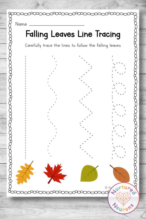 Science Leaf Activities Preschool, Tree And Leaves Preschool, Fall Leaves Activity Preschool, Changing Leaves Craft Preschool, Leaves Week Preschool, Leaf Math Preschool, Leaf Prek Activities, Pencil Practice Preschool, Prek Leaves Activities