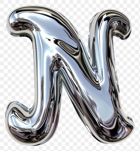 N Letter Images, Silver Png, New Years Eve Images, Alphabet N, Silver Letter Balloons, N Letter, Ipad Stuff, Jelly Wallpaper, Folder Icon