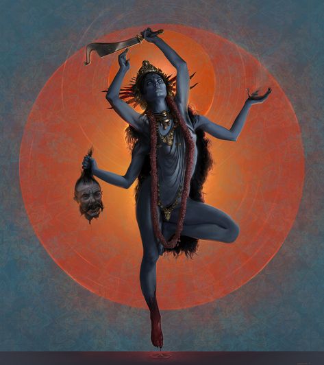 Maa Kali Photo, Indian Goddess Kali, Durga Kali, Mother Kali, Goddess Kali, Shakti Goddess, Hindu Goddess, Kali Goddess, Vedic Art