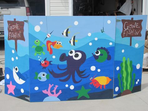 Look at this Fishing Booth design that was created for a school event! A creative volunteer could customize this for your school carnival. You can organize all of your volunteers by creating a free online sign up sheet with www.SignUpGenius.Com Fishing Prize Game, Go Fish Game Decorations, Go Fish Booth Carnival Games, Fishing Game For Kids Carnival, Gone Fishing Carnival Game, Fall Festival Fishing Booth, Go Fishing Carnival Game Booth Ideas, Go Fish Carnival Game, Fishing Booth Diy