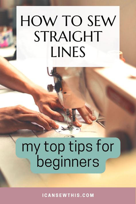 Straight Stitch Sewing, Sewing Area, Learning To Sew, First Sewing Projects, Sewing Machine Projects, Time After Time, Beginner Sewing, Sewing Class, Easy Sewing Patterns