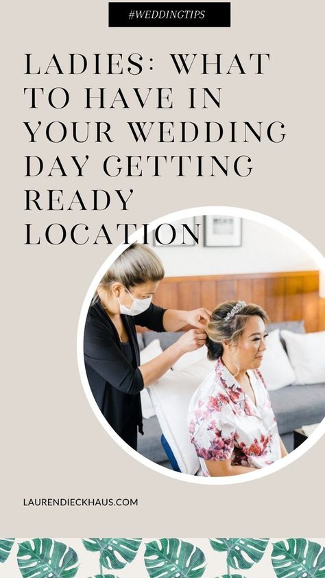 Wedding Day Preparation, Getting Ready Wedding Ideas, Morning Of Wedding Ideas Bridal Parties, Bridal Suite Decor, Wedding Day Getting Ready, Suite Decor, Night Before Wedding, Bridal Party Getting Ready, Bridal Tips