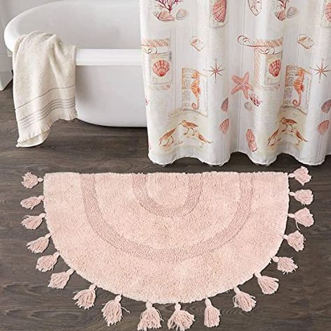 Bathroom Shower Tub, Boho Bathroom Rugs, Boho Bathroom Rug, Boho Bath Mat, Rugs For Bathroom, Bohemian Rugs, Boho Floor, Cotton Bath Mats, Boho Bathroom