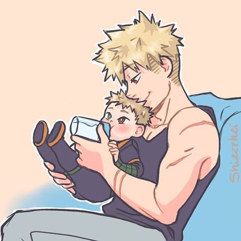 Shizzy Hei no Instagram: “He is soft with his little cub when no one is seeing” Mpreg Art, Mpreg Anime, Dibujos Anime Chibi, Bakugo Katsuki Fanart Cute, Bakugou Manga, The Last Avatar, My Hero Academia Shouto, Hero Wallpaper