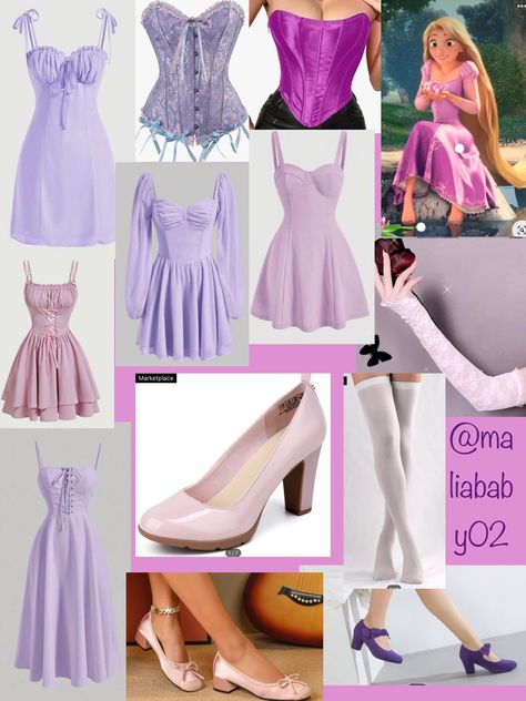 Repunzel Dress, Modern Princess Outfits, Princess Aesthetic Outfits, Rapunzel Halloween Costume, Tangled Costume, Rapunzel Outfit, Disney Princess Inspired Outfits, Rapunzel Cosplay, Princess Inspired Outfits