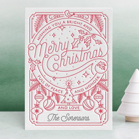 Art Deco Holiday Cards | The Deco Shop Minted Christmas Cards, Boss Friends, Christmas Illustration Design, Letterpress Christmas Cards, Letterpress Holiday Cards, Christmas Humor Ecards, Letterpress Christmas, Christmas Ecards, Letterpress Type