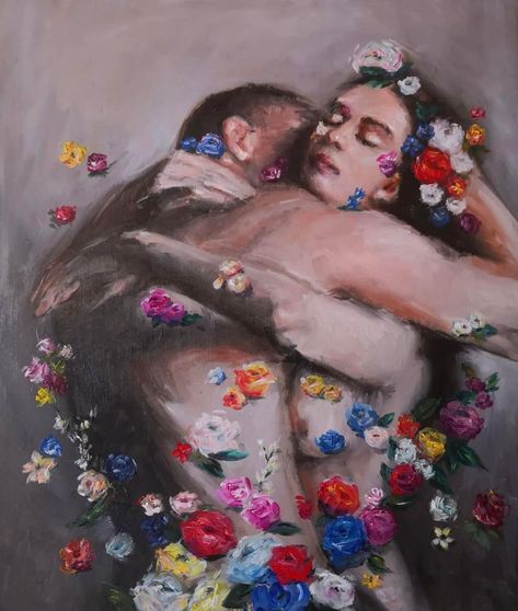 Rome Art, Couple Painting, Romance Art, Romantic Art, Couple Art, Art Inspo, Saatchi Art, Beautiful Art, Oil On Canvas