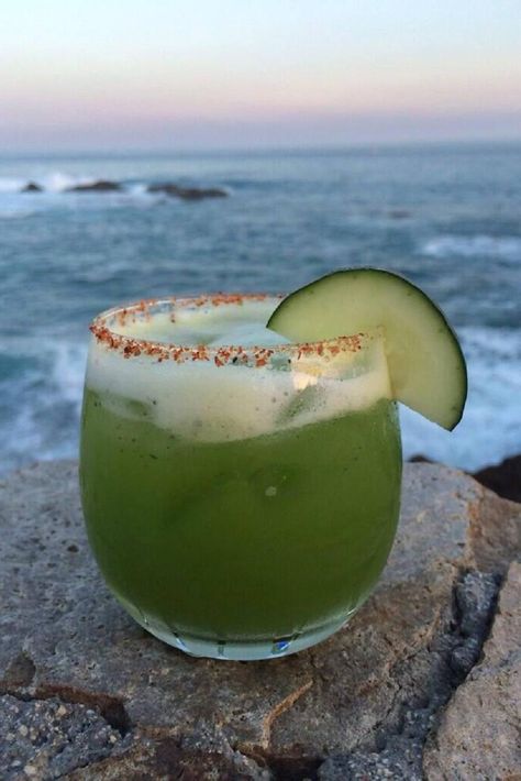 Creative Margarita Recipes, Esperanza Resort Cabo, Green Margarita, Best Margarita, Best Margarita Recipe, Creative Recipes, Silver Tequila, Mexico Hotels, Mayan Riviera