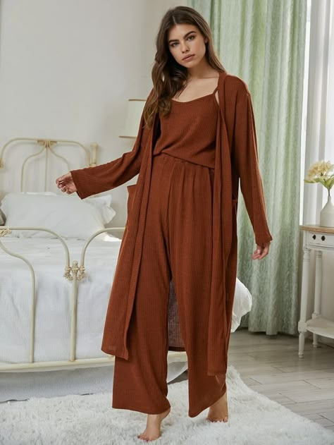 Lounge Wear Stylish, Short Night Dress, Lace Bell Sleeve Dress, Knit Cardigan Pattern, Pajama Fashion, Loungewear Outfits, Pajama Outfits, High Fashion Outfits, Night Dress For Women