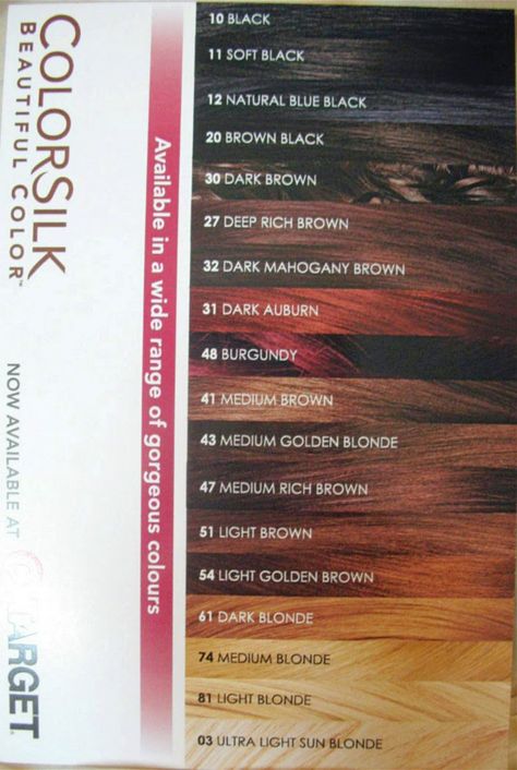 Need to dye my hair once more to stop the underlying color from coming through... Thinking 27 or 32 Revlon Hair Color Chart, Revlon Hair Dye, Professional Hair Color Chart, Revlon Hair Color, Box Hair Dye, Hair Color Swatches, Revlon Colorsilk, Revlon Color, Hair Color Brands