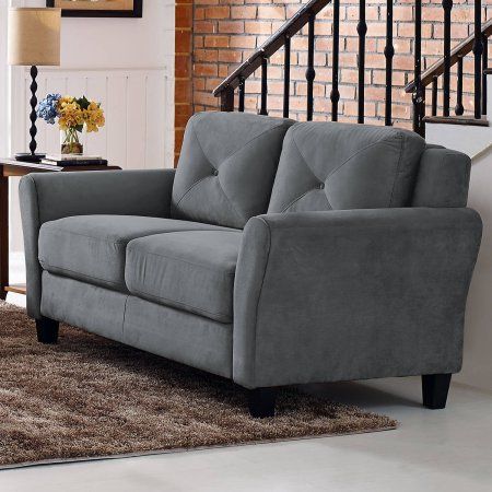 Lifestyle Solutions Zola Loveseat, Dark Grey, Gray Sofa Dark Grey, Dream Patio, Sofa And Loveseat, Sofa And Loveseat Set, Traditional Sofa, Single Sofa, Hard Wood, Loveseat Sofa, Furniture Styles