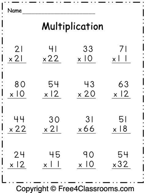 Help your child learn their multiplication tables with this fun and interactive worksheet! 

#multiplication #math Beginner Multiplication Worksheets, Multiplication Worksheets 3rd Grade, Multiplication Worksheets 3rd, Beginner Multiplication, Worksheet Multiplication, 2nd Grade Learning, Free Printable Multiplication Worksheets, Worksheets 3rd Grade, Printable Multiplication Worksheets