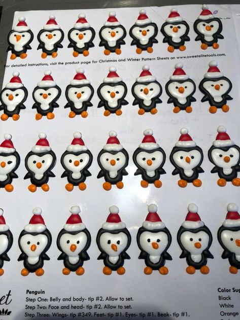 Penguin Royal icing transfers using Autumn Carpenters winter templates Royal Icing Transfer Templates Free Printable, Royal Icing Templates Free Printable, Piping Templates, Decorator Cookies, Decorating Icing Recipe, Piping Patterns, Royal Icing Sugar Cookies, Icing Sugar Cookies, Royal Frosting