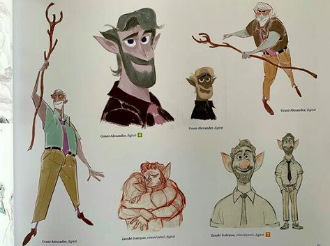 Onward Concept Art, Animation Character Concept, Comic Book Art Style, Disney Concept Art, Disney Sketches, Model Sheet, Character Sketches, Character Design Animation, Character Design Male