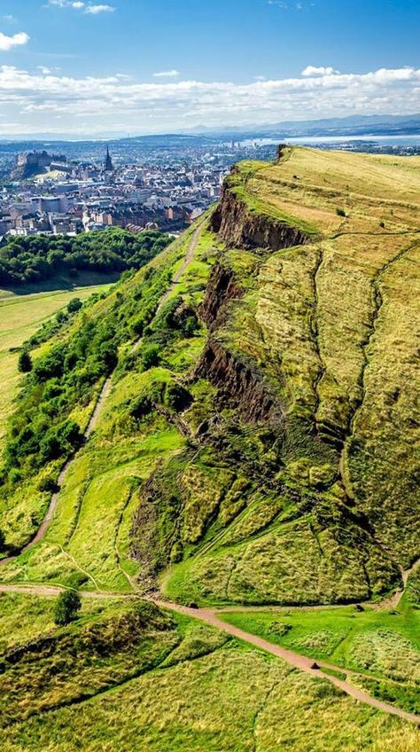 Arthur's Seat overlooking Edinburgh, Scotland. Arthur’s Seat, Arthur's Seat, Arthurs Seat, Scotland Uk, The Tourist, Adventure Explore, England And Scotland, Edinburgh Scotland, Scotland Travel