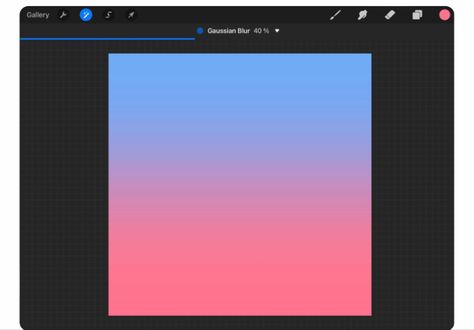 Tutorial / step by step to make gradient art in procreate Procreate Gradient Map, Procreate Gradient, Gradient Art, Gaussian Blur, Motion Blur, Ipad Art, Color Box, Step By Step, To Create