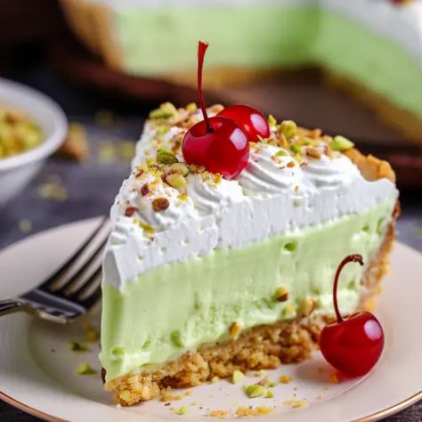 Easy Pistachio Cream Pie - That Oven Feelin Pistachio Cream Pie, Pistachio Pie, Pie Crust Top, Creamy Pie, Pistachio Cream, Pistachio Pudding, Bake Recipes, Instant Pudding Mix, Crushed Pineapple