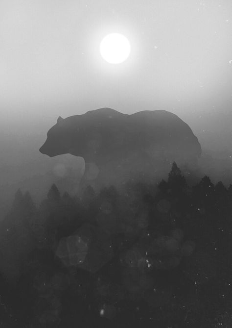 ArtStation - Giant, Andrej Z.T. Giant Bear Fantasy Art, White Bear Aesthetic, Black Bear Aesthetic, Notion Stickers, Bear Background, Bear Aesthetic, Giant Animals, Giant Poster, Witch Books