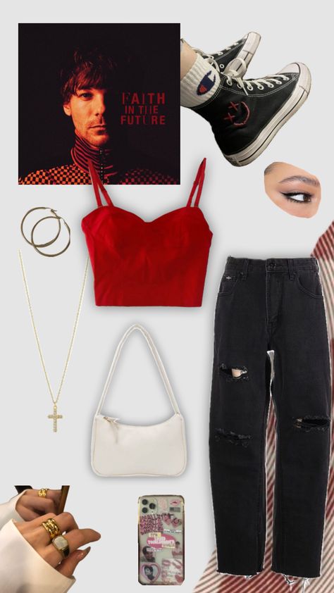 Louis Tomlinson Concert Outfit, Louis Tomlinson Outfits Inspiration, Louis Tomlinson Outfits, Louis Tomlinson Concert, Future Concert, Concert Fits, Louis Tomlinson, Creative Play, Concert Outfit