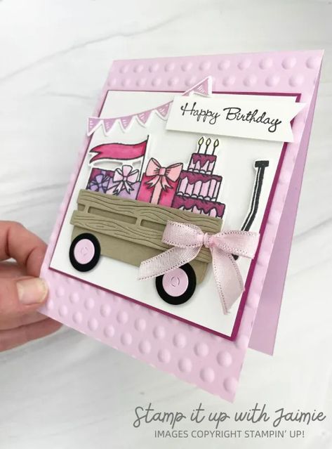 Stampin' Up! Filled with Fun Birthday Card Filled With Fun Stampin Up Cards, Cheers Card, Stampin Up Birthday Cards, Color Resin, Birthday Stamps, Paper Craft Tutorials, Cardmaking And Papercraft, Kids Birthday Cards, Someone Special