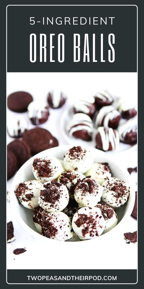 Looking for a quick and easy dessert recipe? These no-bake Oreo Balls are fun to make and taste better than your plain Oreos. Perfect as gift to your family, friends, or even yourself! You can get creative with the chocolate design and toppings! Save this pin! Chocolate Oreo Balls, Oreo Balls Recipe 3 Ingredients, Easy Desserts To Make, Dessert Balls, Cookies Cream Cheese, Oreo Balls Recipe, Cheese And Chocolate, Oreo Desserts, Crushed Peppermint