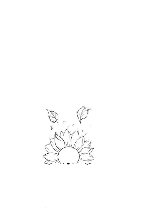 Sunflower Tattoo Simple, First Tattoo Ideas, Sunflower Tattoos, Tatuaje A Color, The Sweetest Thing, Sunflower Tattoo Design, Tattoo Illustration, Discreet Tattoos, Sweetest Thing