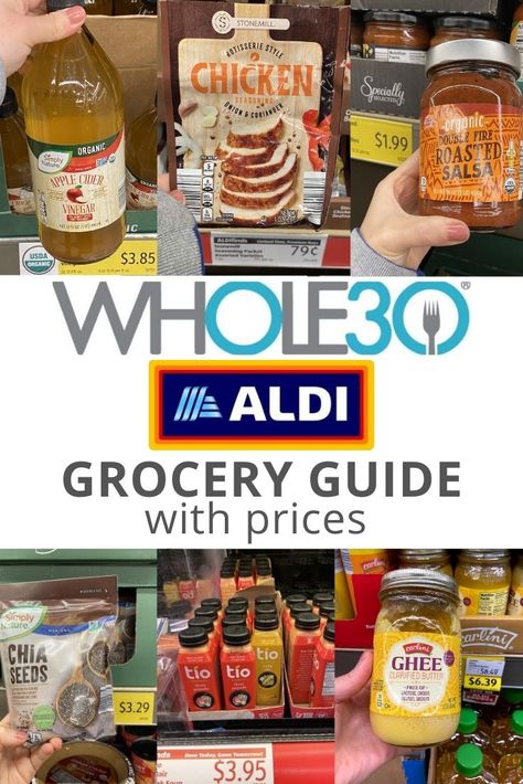 Whole 30 Products, Aldi Diet Meal Plan, Whole 30 At Aldi, Whole 30 Walmart Shopping List, Whole 30 Guidelines, Aldi Healthy Grocery List, Whole 30 Aldi, Whole 30 Meal Prep, Whole 30 Drinks