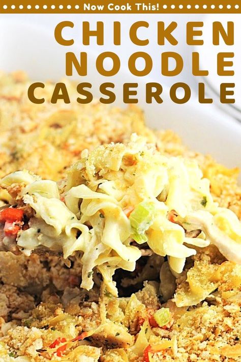 Recipes Egg Noodles, Chicken Noodle Casserole Easy, Chicken Egg Noodles, Chicken Noodle Casserole Recipe, Hotdish Recipes, Yummy Casserole Recipes, Canned Soup, Chicken Noodle Casserole, Pre Cooked Chicken