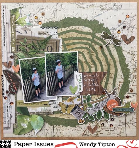 Nature Scrapbook Layouts, Outdoors Scrapbook Layouts, Camping Scrapbook Layouts, Simple Stories Scrapbooking, Nature Scrapbook, Camping Scrapbook, Wilderness Explorer, Holiday Scrapbook, Cute Date Ideas